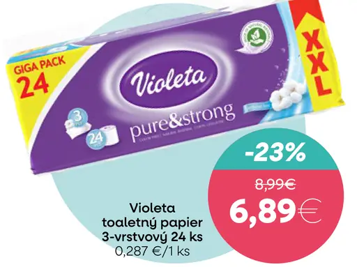 Violeta toaletný papier