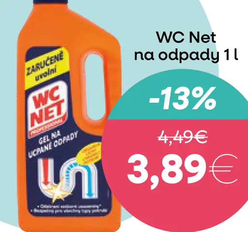 WC Net čistiaci prostriedok na odpady