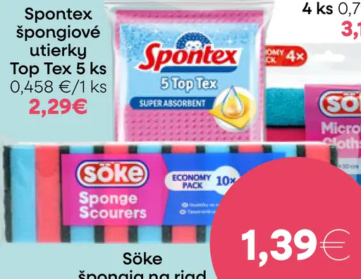 Spontex špongie na riad
