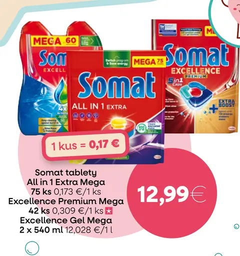 Somat tablety All in 1 Extra Mega