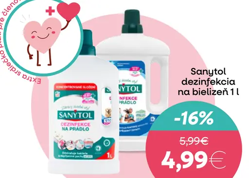 Sanytol dezinfekcia na bielizeň