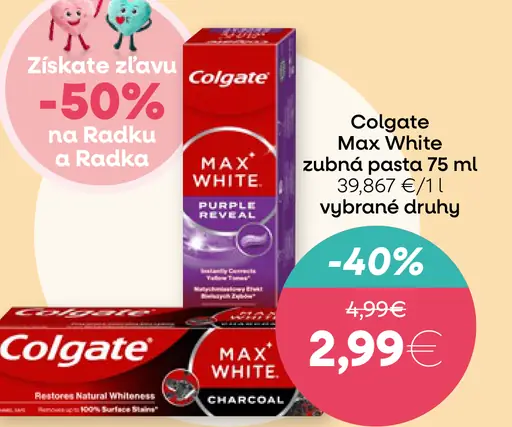 Colgate Max White zubná pasta