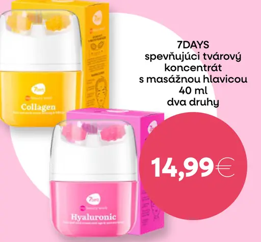 7DAYS Spevňujúci tvárový koncentrát s masážnou hlavicou