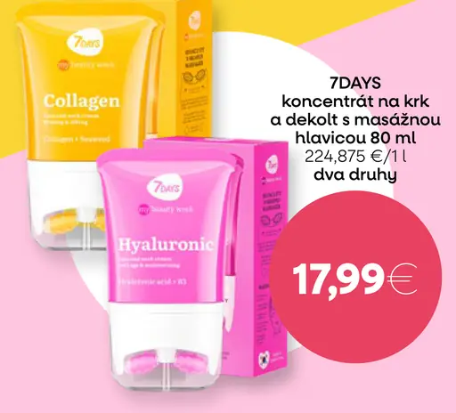 7DAYS Koncentrát na krk a dekolt s masážnou hlavicou