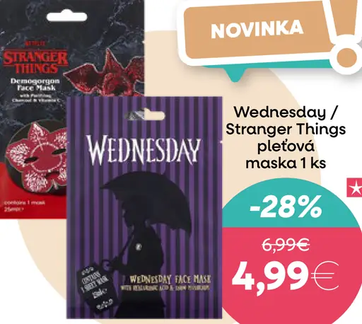 Wednesday/Stranger Things pleťová maska