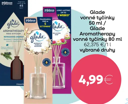 Glade vonné tyčinky / Aromatherapy vonné tyčinky
