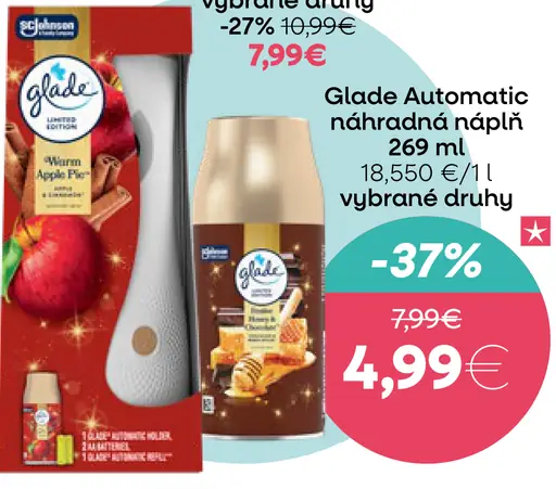 Glade Automatic strojček + náhradná náplň