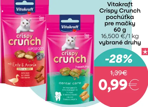 Vitakraft Crispy Crunch maškrty pre mačky