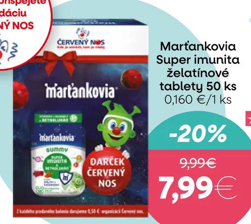 Martánkovia Super Imunita žuvacie tablety
