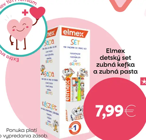Elmex detská zubná kefka, detská zubná pasta