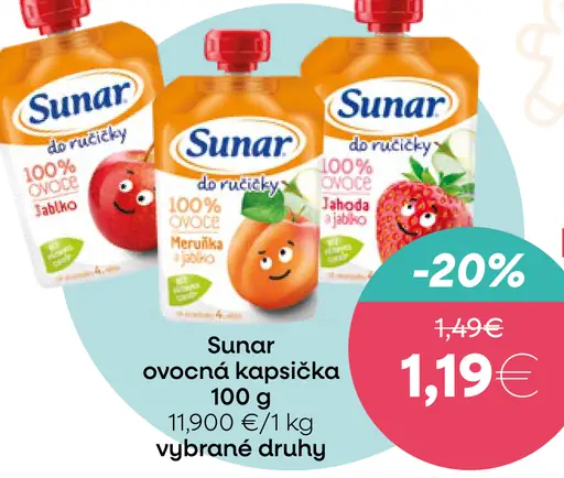 Sunar do ručičky ovocná kapsička