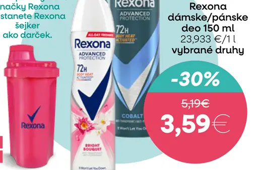 Rexona dámske/pánske sprchovacie gély