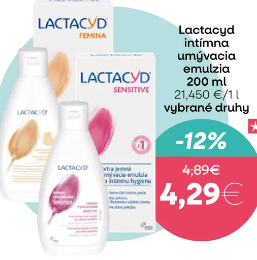 Lactacyd Klasická intímna emulzia na umývanie
