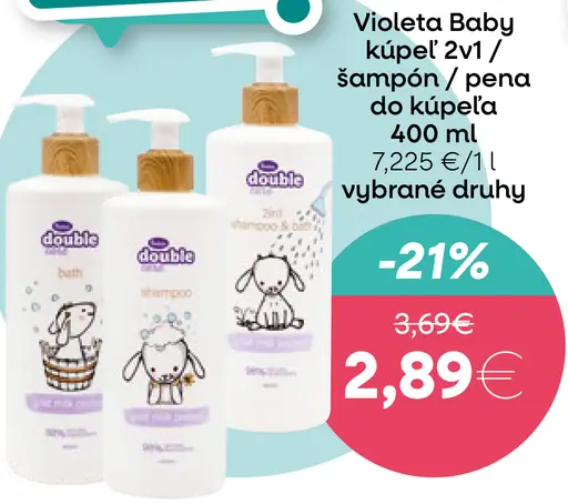 Violeta Baby šampón / pena do kúpeľa