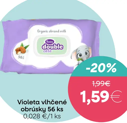 Violeta vlhčené obrúsky