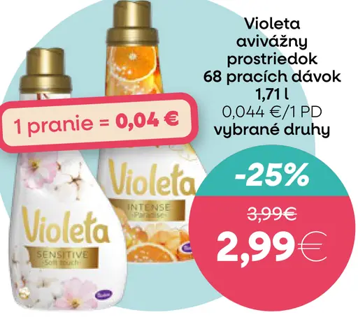 Violeta avivážny prostriedok