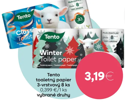 Tento Winter Deco toaletný papier