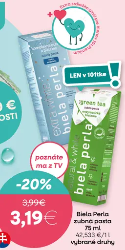 Biela Perla zubná pasta