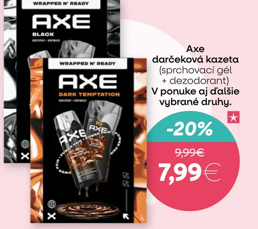 Axe darčekové kazeta (sprchovací gél + dezodorant)