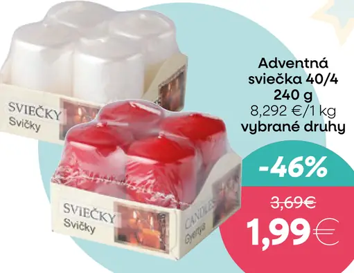 Adventná sviečka 40/4