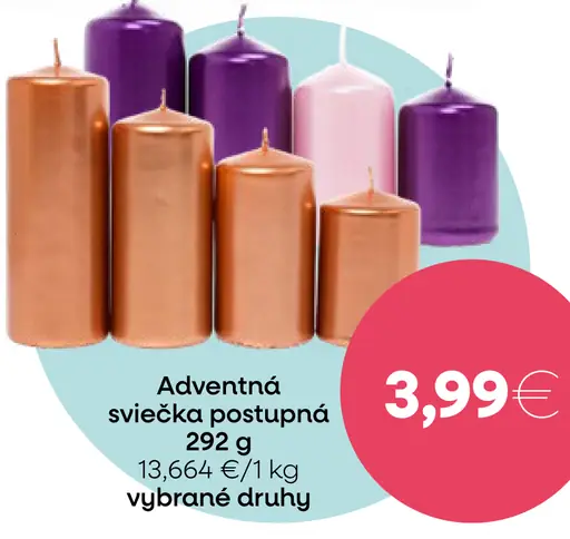 Adventná sviečka postupná
