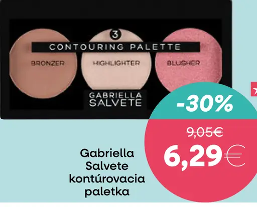 Gabriella Salvete kontúrovacia paletka