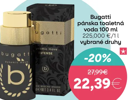 Bugatti pánska toaletná voda