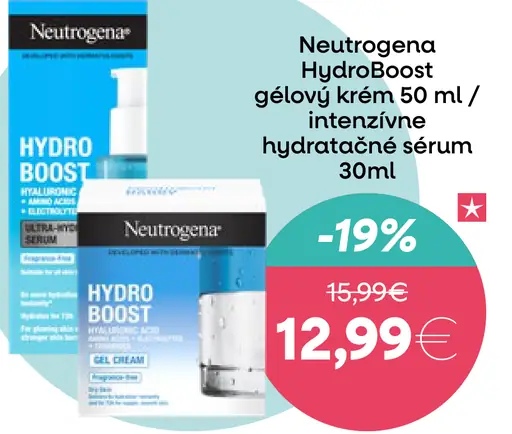 Neutrogena HydroBoost gélový krém 50 ml / intenzívne hydratačné sérum