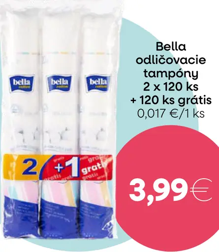 Bella odličovacie tampóny