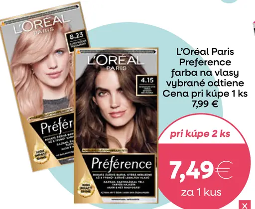 L'Oréal Paris Préférence farba na vlasy