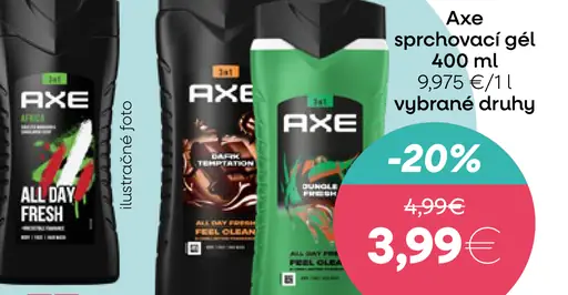 Axe sprchovací gél