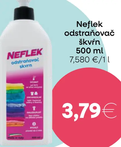 Neflek odstraňovač škvŕn