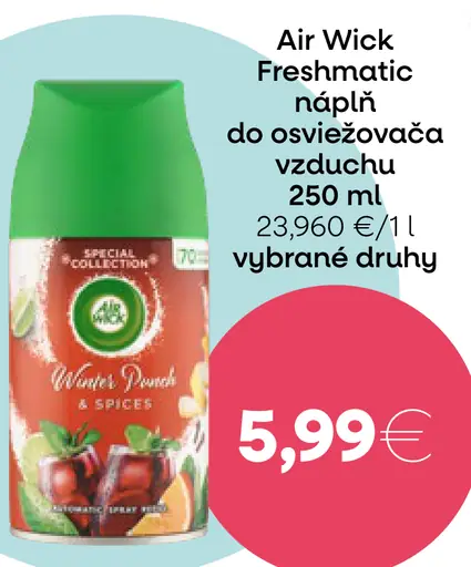 Air Wick Freshmatic náplň osviežovača vzduchu