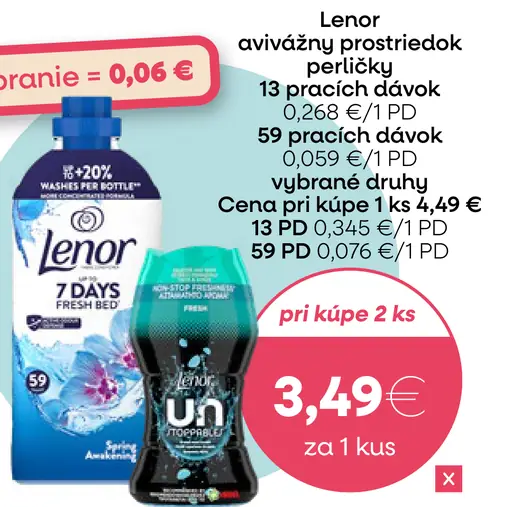 Lenor avivážny prostriedok