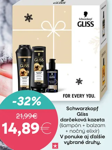 Schwarzkopf Gliss darčeková kazeta