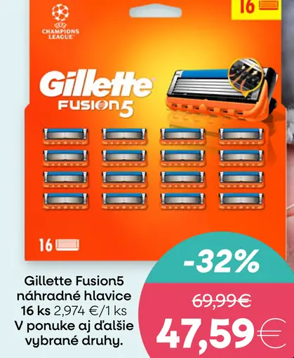 Gillette Fusion5 náhradné hlavice
