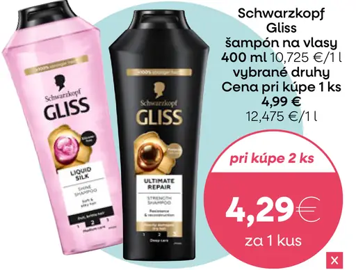 Schwarzkopf Gliss Šampón na vlasy