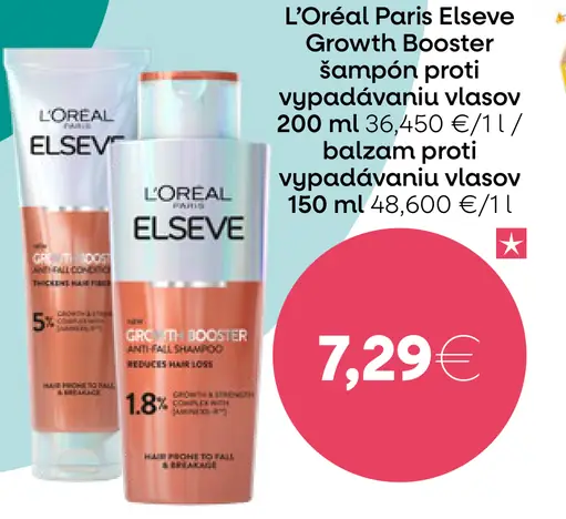 L'Oréal Paris Elseve Growth Booster šampón