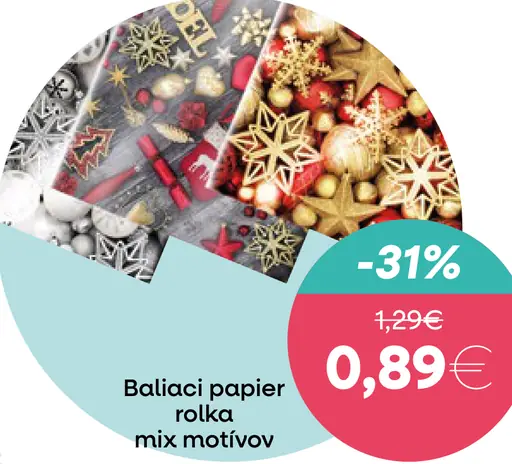 Baliaci papier rolka mix motívov