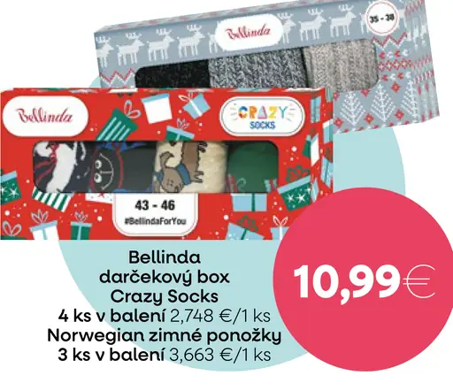 Bellinda darčekový box Crazy Socks