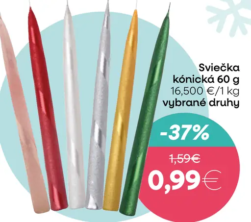 Sviečka kónické 60 g