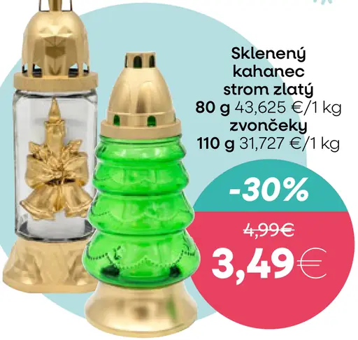 Sklenený kahánek strom zelený