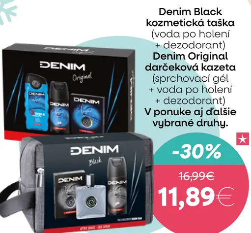 Denim Black kozmetická taška