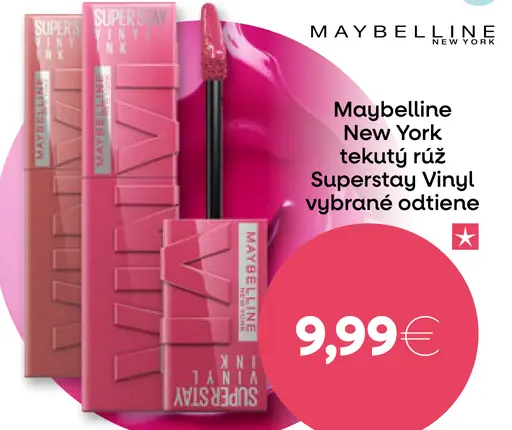 Maybelline New York tekutý rúž Superstay Vinyl