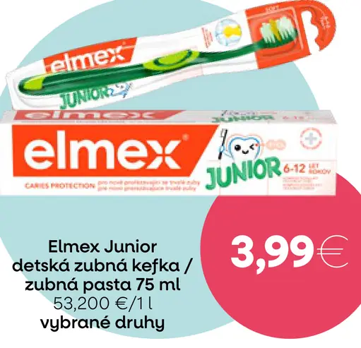 Elmex Junior detská zubná pasta