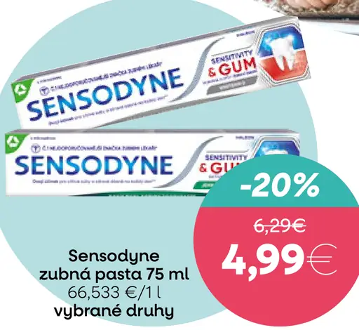 Sensodyne zubná pasta
