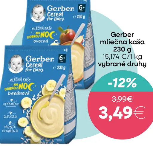 Gerber mliečna kaša