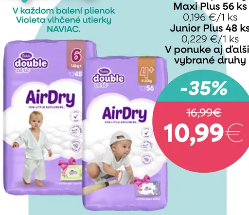 Violeta plienky Maxi Plus/Junior Plus