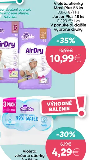 Violeta vlhčené obrúsky