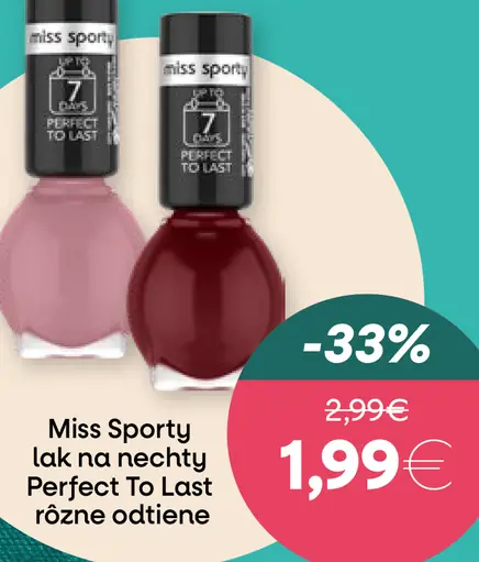 Miss Sporty lak na nechty Perfect To Last